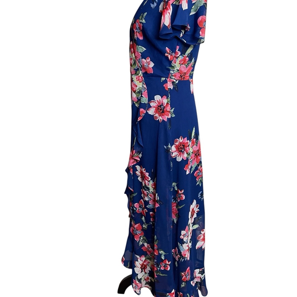 Kensie Navy Floral Midi Dress - Picture 9 of 10